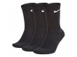 NIKE EVERYDAY DLOUHÉ PONOŽKY 3PR - Černá č.3