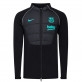 NIKE FC BARCELONA STRIKE WINTER WARRIOR FOTBALOVÁ BUNDA - Černá, Světle modrá č.2