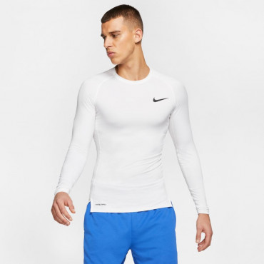 NIKE FUNKČNÍ TRIKO S DLOUHÝM RUKÁVEM PÁNSKÉ - Bílá č.4
