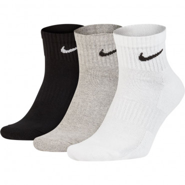 NIKE EVERYDAY KOTNÍKOVÉ PONOŽKY 3 PÁRY - Šedá, Bílá č.1