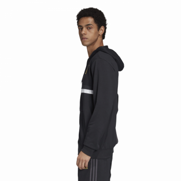ADIDAS JUVENTUS FC 3S FZ MIKINA PÁNSKÁ - Černá, Bílá č.7