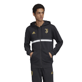 ADIDAS JUVENTUS FC 3S FZ MIKINA PÁNSKÁ - Černá, Bílá č.9