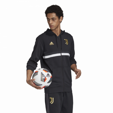ADIDAS JUVENTUS FC 3S FZ MIKINA PÁNSKÁ - Černá, Bílá č.10