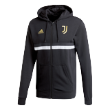 ADIDAS JUVENTUS FC 3S FZ MIKINA PÁNSKÁ - Černá, Bílá č.13