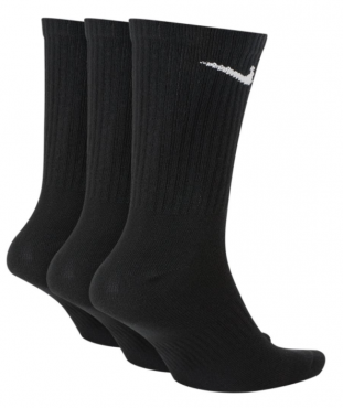 NIKE EVERYDAY DLOUHÉ PONOŽKY 3PR - Černá č.2