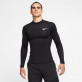 NIKE PRO FUNKČNÍ TRIKO S DLOUHÝM RUKÁVEM - Černá č.4
