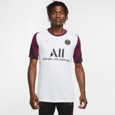 NIKE PARIS SAINT-GERMAIN FOTBALOVÝ DRES PÁNSKÝ - Bílá, Vínová č.1