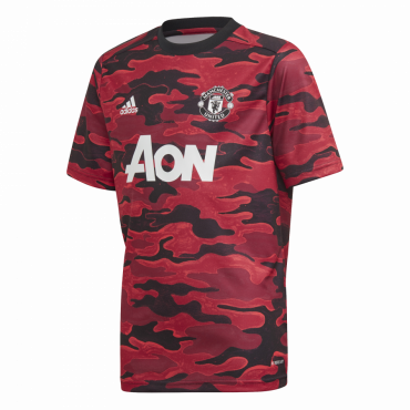 ADIDAS MANCHESTER UNITED FC FOTBALOVÝ DRES DĚTSKÝ - Černá, Červená č.1