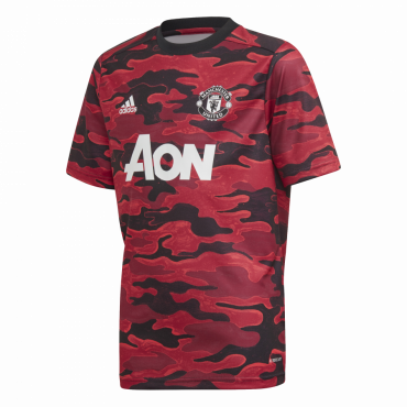 ADIDAS MANCHESTER UNITED FC FOTBALOVÝ DRES DĚTSKÝ - Černá, Červená č.7