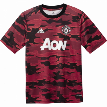 ADIDAS MANCHESTER UNITED FC FOTBALOVÝ DRES DĚTSKÝ - Černá, Červená č.2