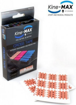 KINE-MAX CROSS TAPE- KŘÍŽOVÝ TEJP - Béžová č.1