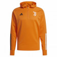 ADIDAS JUVENTUS MIKINA 1/2 ZIP S KAPUCÍ PÁNSKÁ - Oranžová