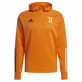 ADIDAS JUVENTUS MIKINA 1/2 ZIP S KAPUCÍ PÁNSKÁ - Oranžová č.1