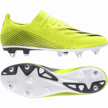 ADIDAS X GHOSTED.3 SG KOLÍKOVÉ KOPAČKY PÁNSKÉ - Neon žlutá, Černá č.1