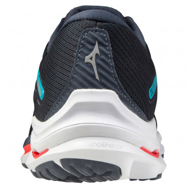 MIZUNO WAVE RIDER 24 BĚŽECKÁ OBUV PÁNSKÁ - Černá, Světle modrá č.4