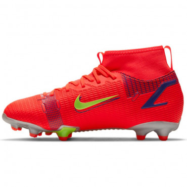 NIKE JR MERCURIAL SUPERFLY 8 ACADEMY FG/MG KOPAČKY DĚTSKÉ - Červená, Žlutá č.3
