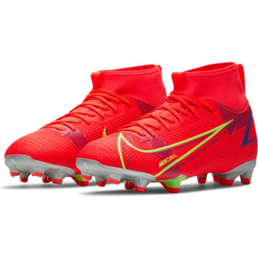 NIKE JR MERCURIAL SUPERFLY 8 ACADEMY FG/MG KOPAČKY DĚTSKÉ - Červená, Žlutá č.1