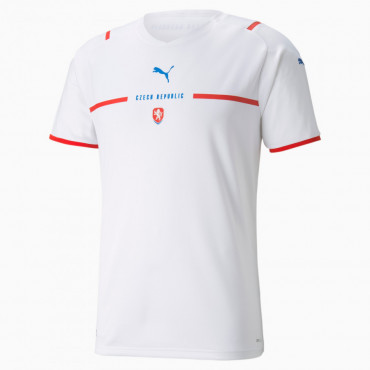 PUMA CZECH REPUBLIC FOTBALOVÝ DRES PÁNSKÝ - Bílá, Červená č.1