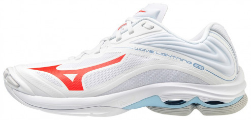 MIZUNO WAVE LIGHTNING Z6 VOLEJBALOVÉ BOTY - Bílá, Červená č.1