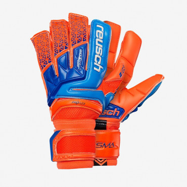 REUSCH GK PRISMA DELUXE G3 BRANKÁŘSKÉ RUKAVICE - Oranžová, Modrá č.3