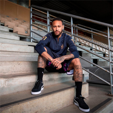 PUMA NEYMAR JR TRÉNINKOVÁ MIKINA 1/2 ZIP PÁNSKÁ - Tmavě modrá č.3