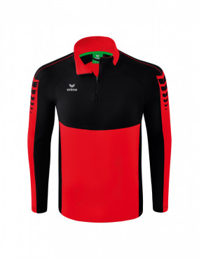 ERIMA SIX WINGS MIKINA 1/2 ZIP - DĚTSKÁ - Červená, Černá č.1