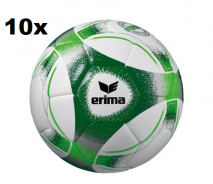 ERIMA SET 10 x HYBRID TRAINING 2.0 FOTBALOVÝ MÍČ VELIKOST 3 - Bílá, Zelená