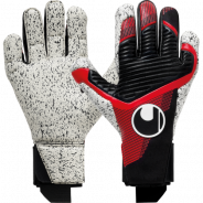 UHLSPORT POWERLINE SUPERGRIP BRANKÁŘSKÉ RUKAVICE - Černá, Červená