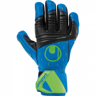 UHLSPORT AQUASOFT HN BRANKÁŘSKÉ RUKAVICE - Modrá, Černá č.2