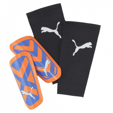 PUMA ULTRA LIGHT SLEEVE FOTBALOVÉ CHRÁNIČE - Oranžová, Modrá č.1