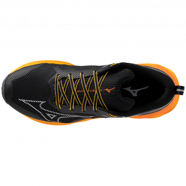 MIZUNO WAVE IBUKI 4 BĚŽECKÁ OBUV PÁNSKÁ - Černá, Oranžová č.3