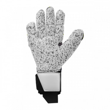 UHLSPORT PREDICTION SUPERGRIP+ FS BRANKÁŘSKÉ RUKAVICE - Červená, Neon zelená č.2