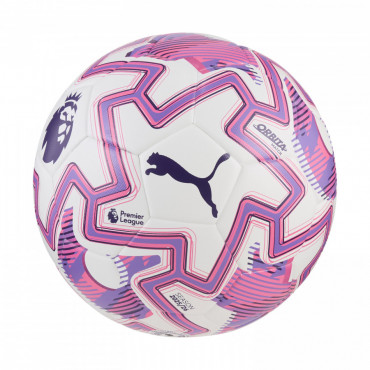 PUMA ORBITA MATCH PL BRILLIANCE MÍČ FOTBAL - Bílá, Růžová č.1
