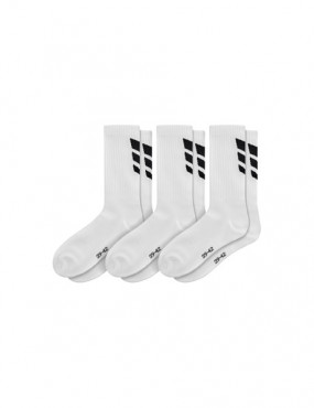 ERIMA 3 WINGS PONOŽKY - SET 3 PÁRY - Bílá č.1