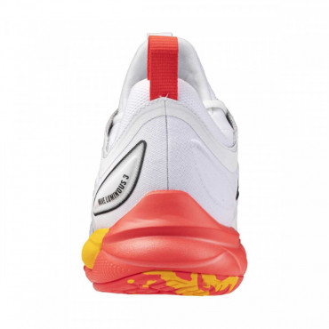 MIZUNO WAVE LUMINOUS 3 VOLEJBALOVÉ BOTY PÁNSKÉ - Bílá, Červená č.5