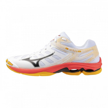 MIZUNO WAVE VOLTAGE 2 VOLEJBALOVÉ BOTY PÁNSKÉ - Bílá, Červená č.1