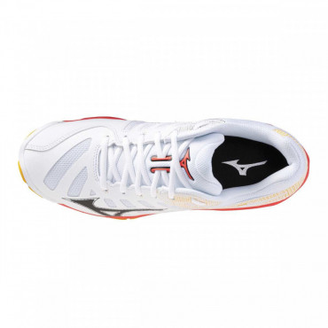 MIZUNO WAVE VOLTAGE 2 VOLEJBALOVÉ BOTY PÁNSKÉ - Bílá, Červená č.4