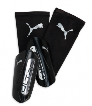 PUMA ULTRA LIGHT SLEEVE CHRÁNIČE FOTBAL - Černá, Stříbrná č.1