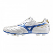 MIZUNO MORELIA II ELITE FG KOPAČKY PÁNSKÉ - Bílá, Modrá