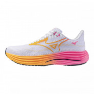 MIZUNO WAVE RIDER 28 BĚŽECKÉ BOTY UNISEX - Bílá, Růžová