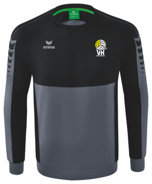 ERIMA MIKINA VK KARLOVARSKO SIX WINGS DĚTSKÁ - Šedá, Černá č.1