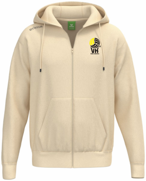 ERIMA MIKINA NA ZIP S KAPUCÍ VK KARLOVARSKO - Krémová č.1