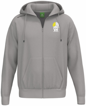 ERIMA MIKINA NA ZIP S KAPUCÍ VK KARLOVARSKO - Světle hnědá č.1