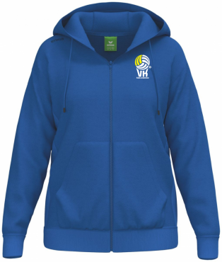 ERIMA MIKINA NA ZIP S KAPUCÍ VK KARLOVARSKO DÁMSKÁ - Modrá č.1