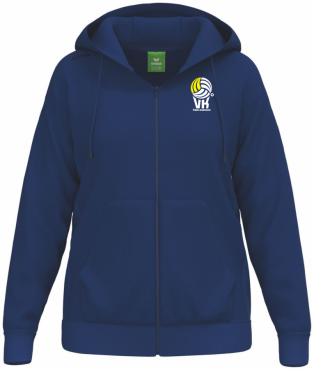 ERIMA MIKINA NA ZIP S KAPUCÍ VK KARLOVARSKO DÁMSKÁ - Tmavě modrá č.1