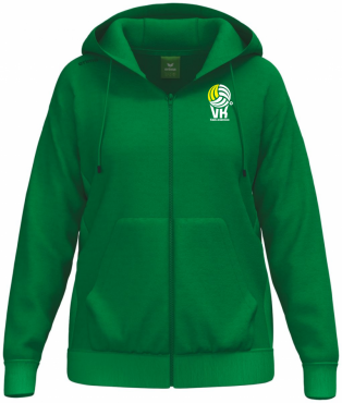 ERIMA MIKINA NA ZIP S KAPUCÍ VK KARLOVARSKO DÁMSKÁ - Zelená č.1