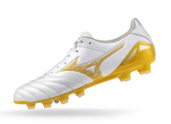 MIZUNO MORELIA NEO IV PRO KOPAČKY PÁNSKÉ - Bílá, Zlatá