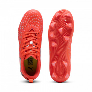 PUMA FUTURE 9 PLAY FG/AG JR KOPAČKY DĚTSKÉ - Červená č.4